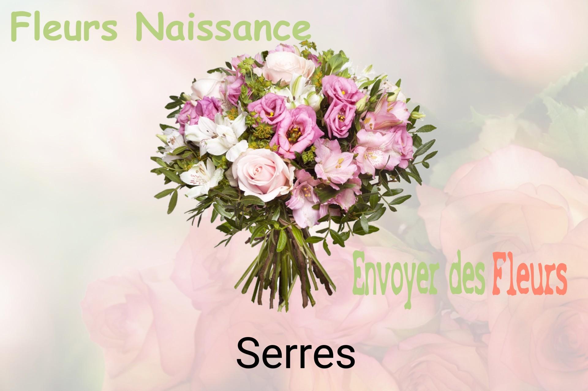 Bouquet de fleurs de naissance livré à Serres